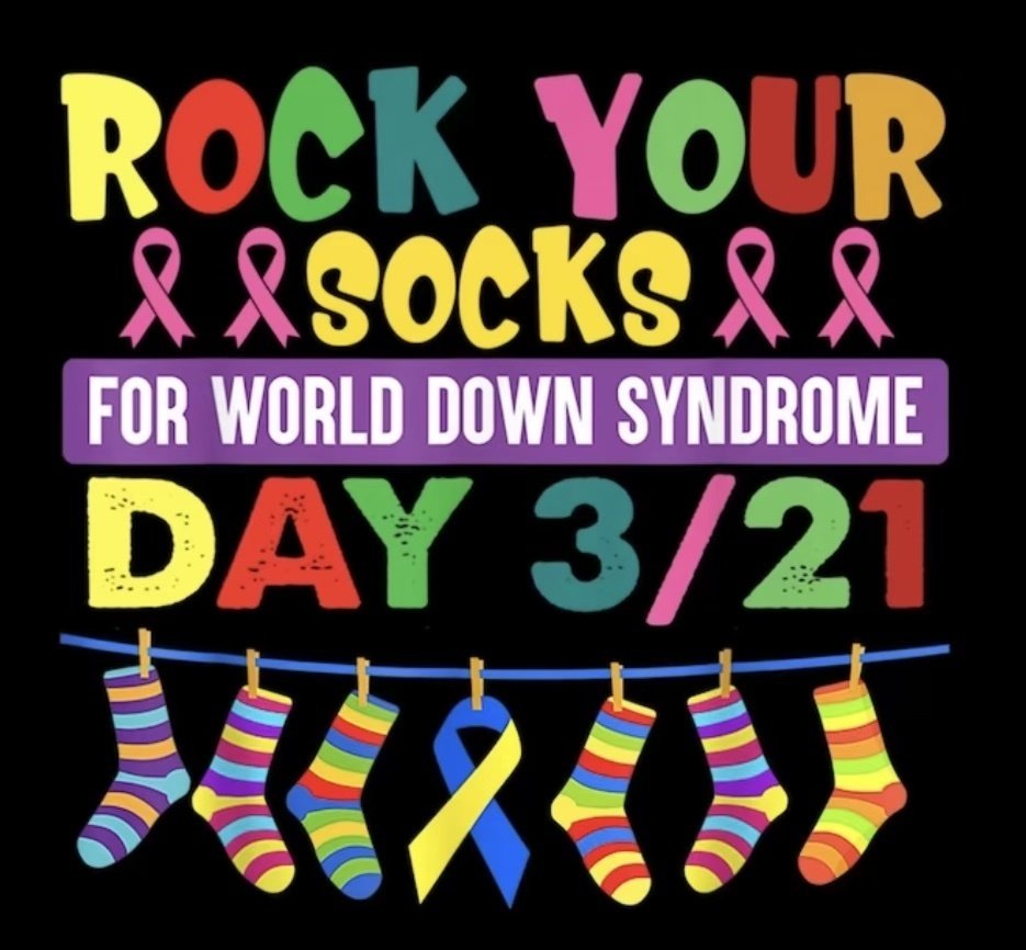 On March 21, people all around the world will come together to celebrate World Down Syndrome Day by wearing brightly colored, mismatched socks. Join us and ROCK YOUR SOCKS! #weRrandolph #WorldDownSyndromeDay