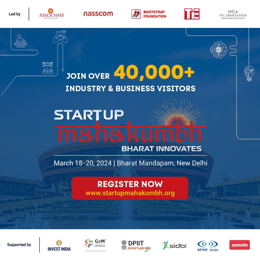 We are seeing the power of innovation in shaping our nation's future.
@StartupMahakumb , is not another startup event but a convergence of innovation unlike anything seen before. Register now bit.ly/StartupMahakum…
#BharatInnovates