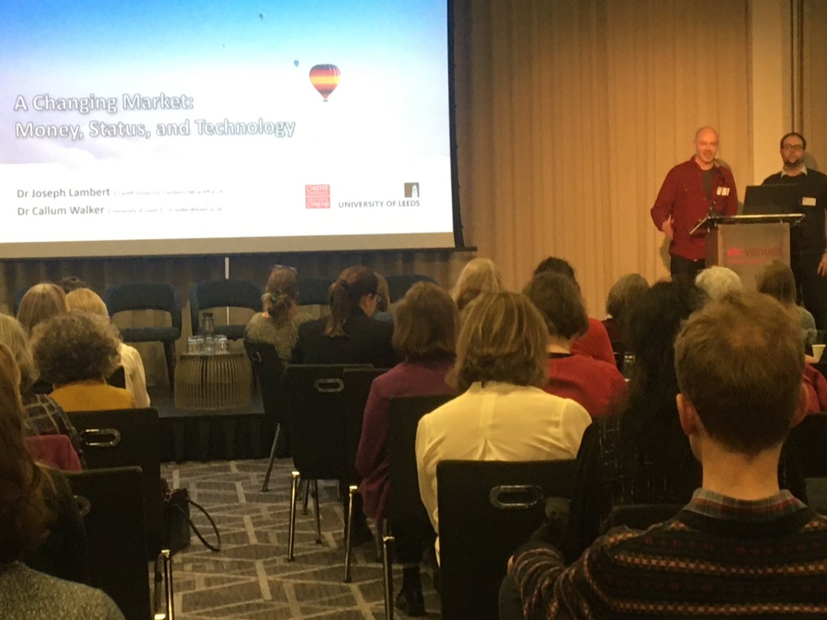 After a great lunch, academics Joseph Lambert and Callum Walker on research into the changing market, looking at money, status and tech - #CIOLTD24 #Translators