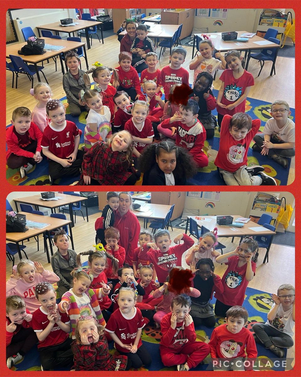 Lots of crazy hair today for #RedNoseDay2024 <a href="/GarstonCE/">GarstonCE</a>