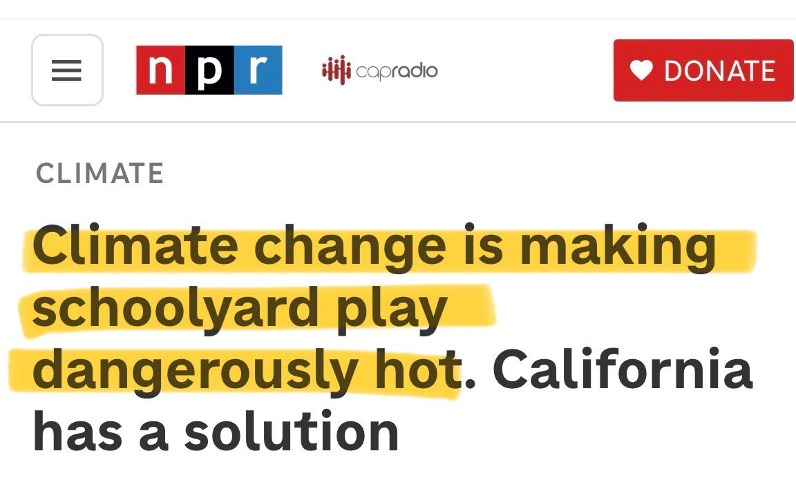 Nature offers a different approach to playgrounds and schoolyards in the era of climate change. 

#caleg has an opportunity to make schoolyard play less dangerous. 

Invest in our kids future, make playgrounds safe &amp; include $1 billion in Green Schoolyards in the school bond.