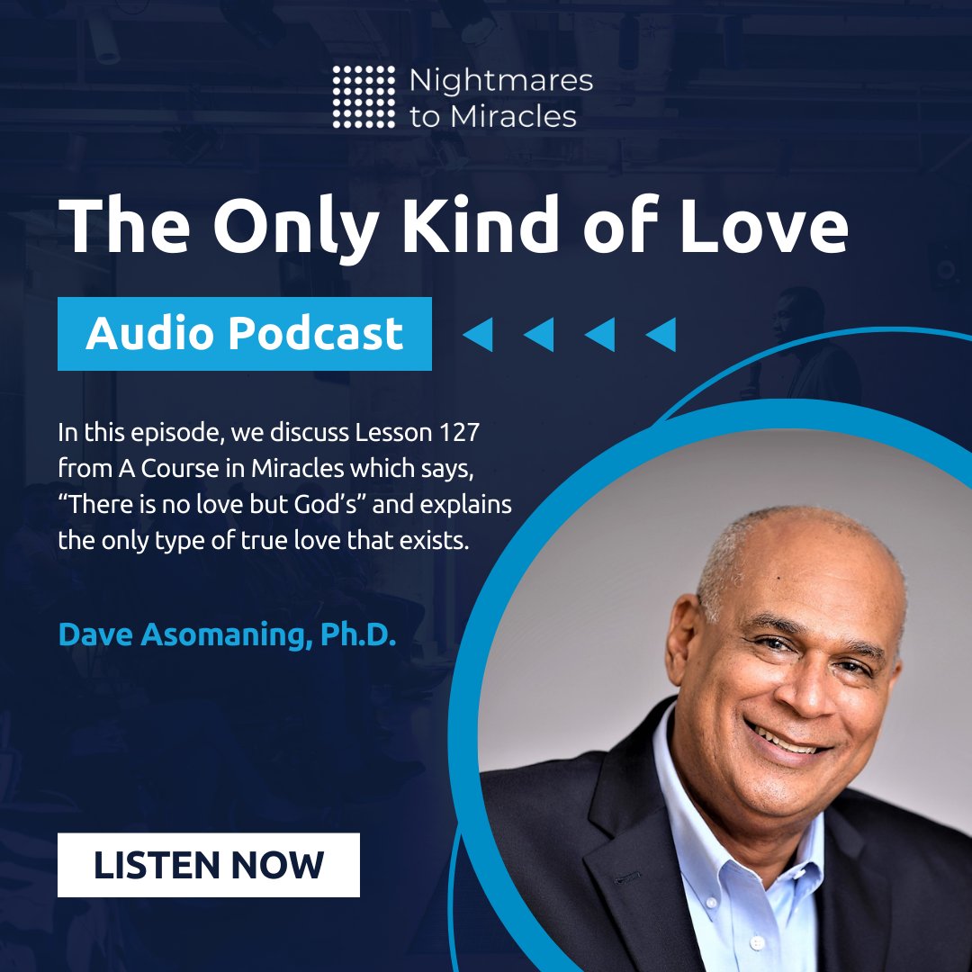directory.libsyn.com/episode/index/… 😊 Join us on the 'The Only Kind of Love' podcast as we explore Lesson 127 from A Course in Miracles, discussing the concept that “There is no love but God’s.” Discover how understanding this idea can transform your relationships. #davidasomaning