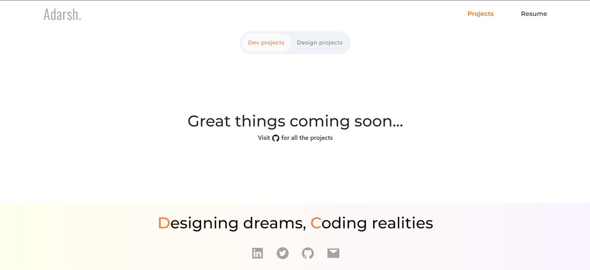Something is in making🧑🏽‍🍳.

Updating my portfolio... btw tackling 2 projects a day can be very tiering sometimes🥵
#buildinginpublic #portfolio