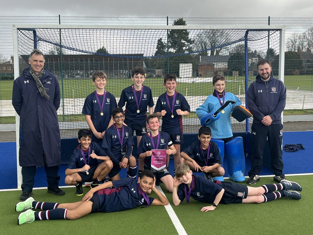 SolihullSport's tweet photo. Congratulations to the Under 12 Boys Hockey team for winning the Midlands In2Hockey Finals day! The boys played amazing hockey, scoring 20 goals and conceding just 1 on their way to victory in all 7 games! #ambition #opportunity @solsch1560 https://t.co/zxqB6Et8RV