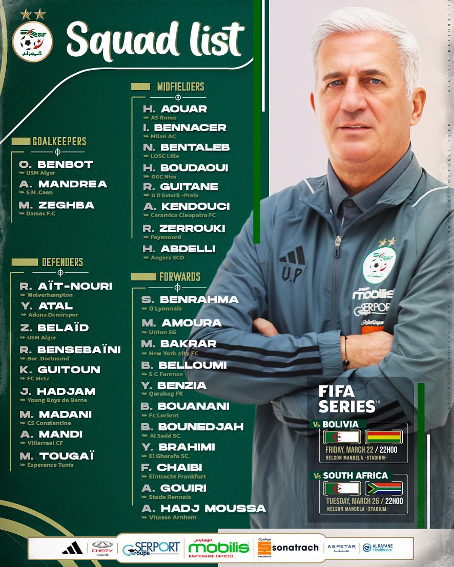 TeamBouanani's tweet photo. Badredine Bouanani est convoqué par Vladimir Pektovic pour le prochain rassemblement des Verts ! 🇩🇿✅️ https://t.co/Mi9QYyhxVG