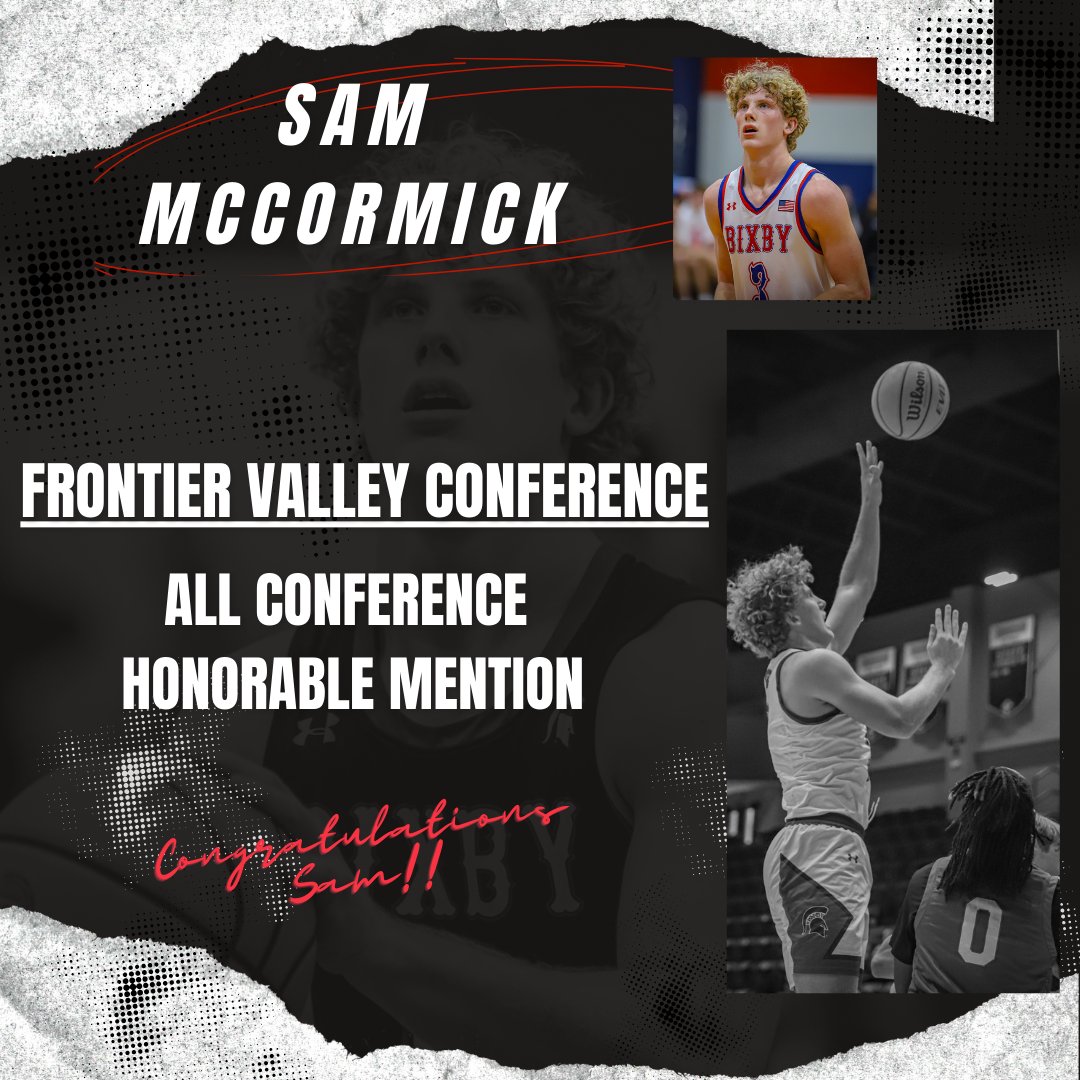 Congratulations <a href="/bixbysam1/">Sam McCormick</a>!!

<a href="/HomeofSpartans/">Bixby Spartan Athletics</a> <a href="/KightLance/">CoachKight</a>
#BixbyBasketball #BixbySpartans