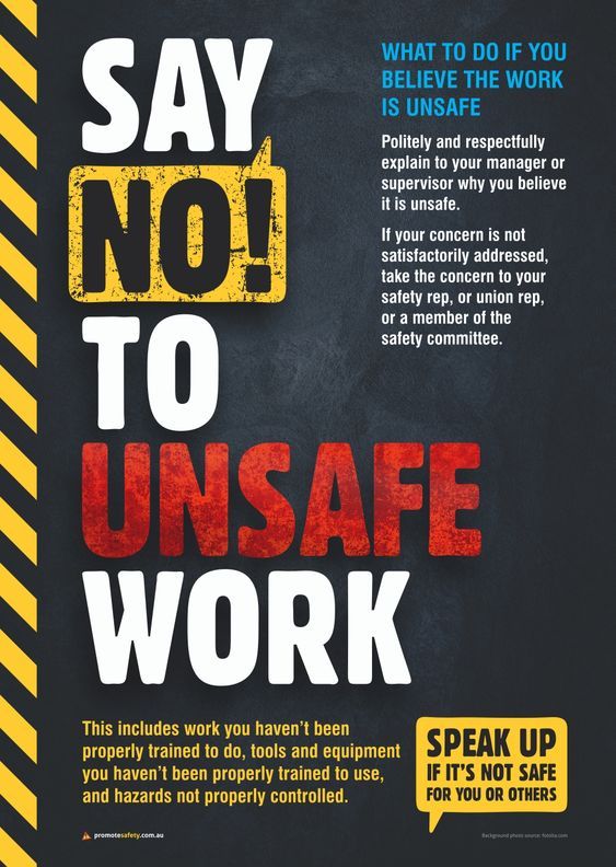 Say No To Unsafe Work! #safetyfirst #workplacesafety #safetycompliance #safety