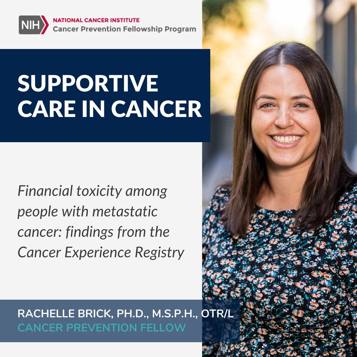 Fellow Dr.@rachelle-brick published research in Supportive Care in Cancer showing over 50% of people with metastatic cancer report #financialtoxicity.leading to postponing some care. buff.ly/3IFrPcK