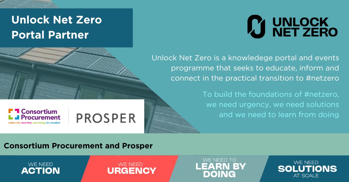 We are excited to welcome Consortium Procurement and Prosper UK as an #UnlockNetZero portal partner! Join our community to access the most important #netzero content in one place. Subscribe for FREE to #UnlockNetZero now: ow.ly/lvNU50NvVVH