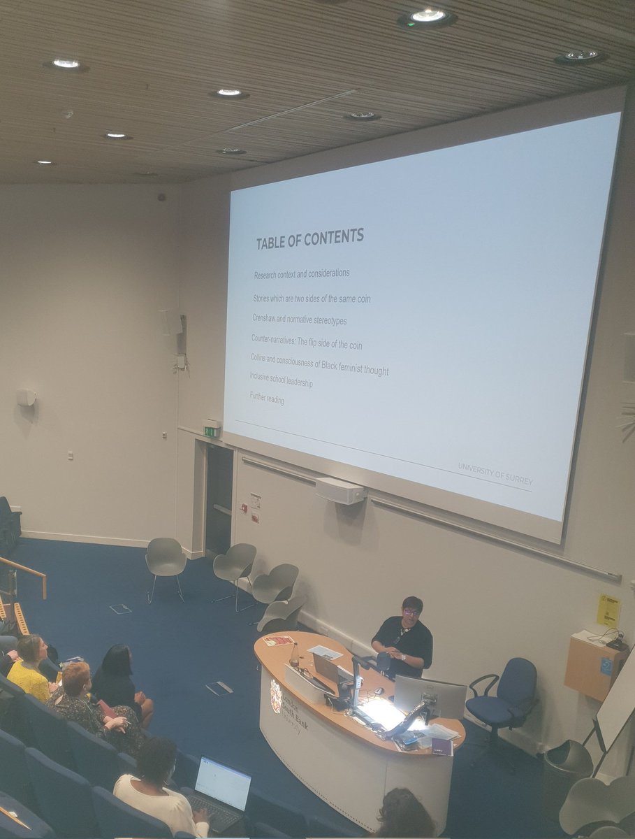 Wonderful keynote by Dr Janet Ramdeo from the university of Surrey discussing qualitative research mapping intersectional experiences of black female teachers. Hosted by #RILC2024