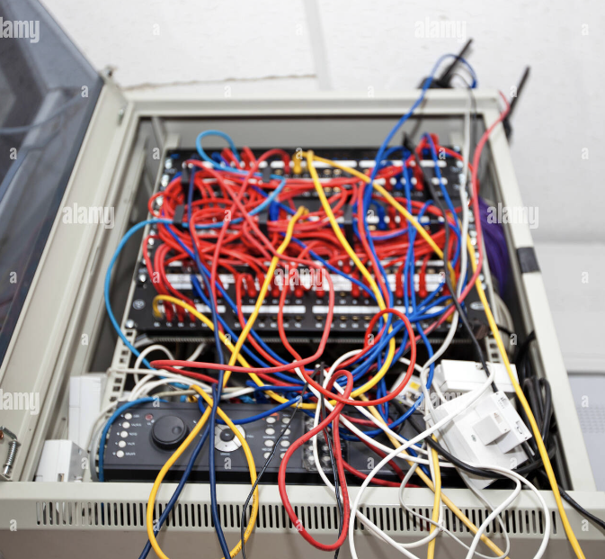 If your cable system looks like, please call us ... we can help. geticsnow.com  800-731-3612 
#integritysolutions #networkcables #security #servicecalls