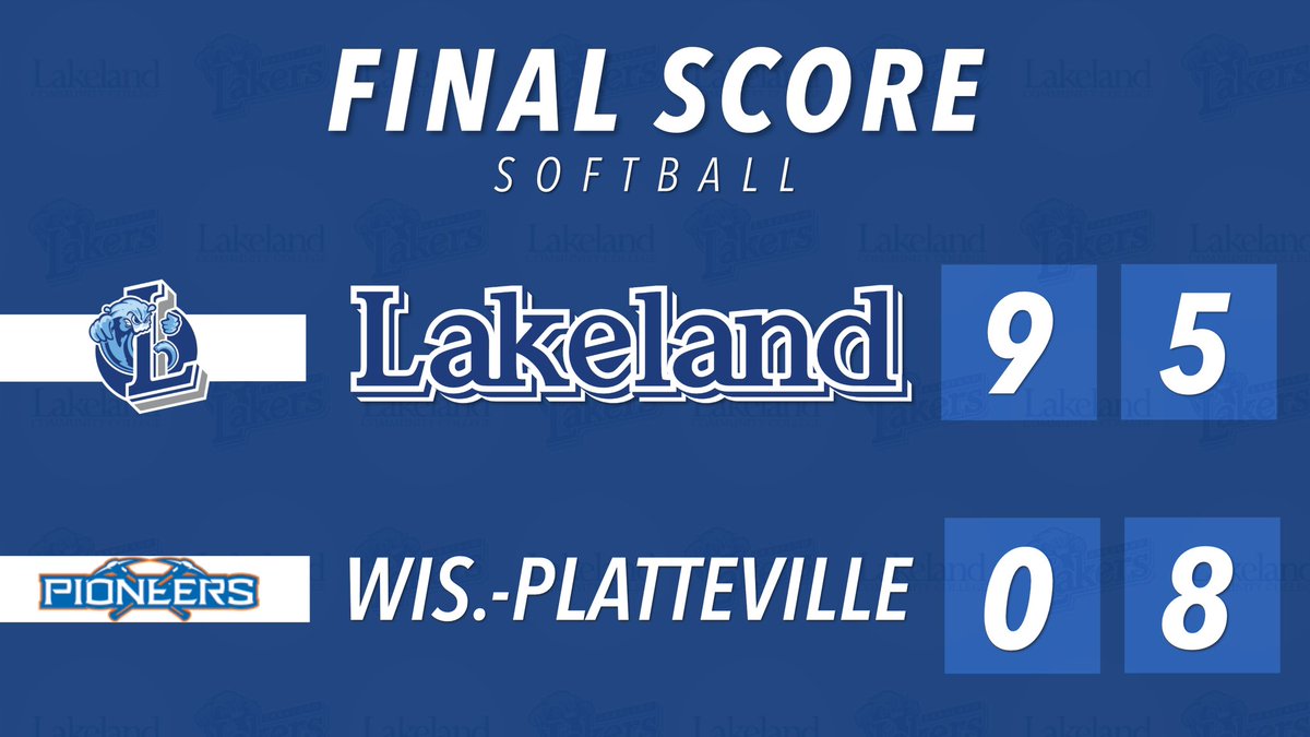 Softball Final Score: (3/14)

Lakeland - 9
Wis.-Platteville JV - 0

Lakeland - 5
Wis.-Platteville JV - 8