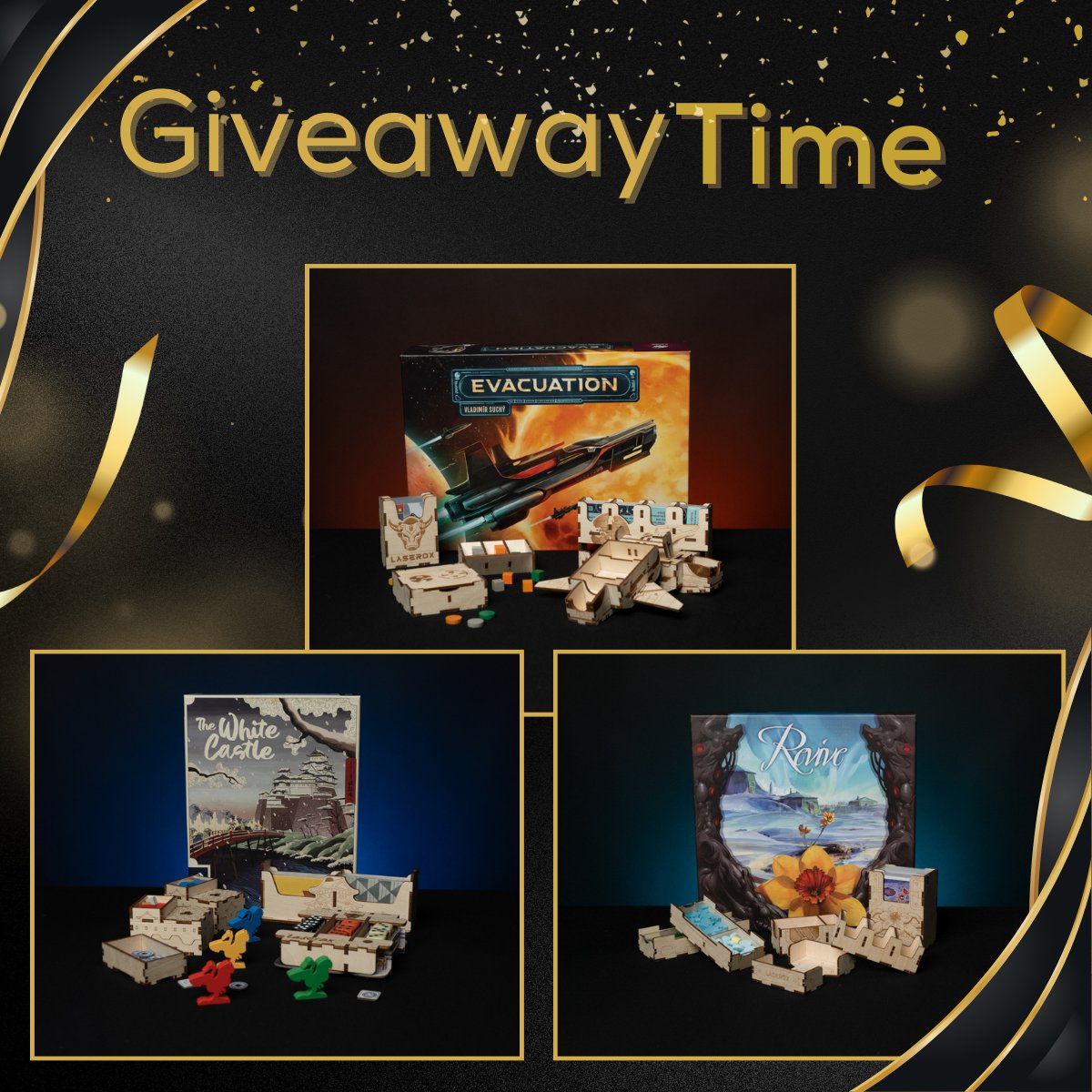 Laserox (@laseroxinserts) on Twitter photo 🎉🎁 Don't miss out on our super prize draw! 🎮🕹️ Hurry, you only have 3 days left!  Visit our Instagram page and play too!! 📸✨ instagram.com/laseroxinserts/    #Giveaway #Instagram #GameOn #WinBig #ReviveOrganizer #WhiteCastleOrganizer #EvacuationOrganizer 🎉🎁 Don't miss out on our super prize draw! 🎮🕹️ Hurry, you only have 3 days left!  Visit our Instagram page and play too!! 📸✨ instagram.com/laseroxinserts/    #Giveaway #Instagram #GameOn #WinBig #ReviveOrganizer #WhiteCastleOrganizer #EvacuationOrganizer