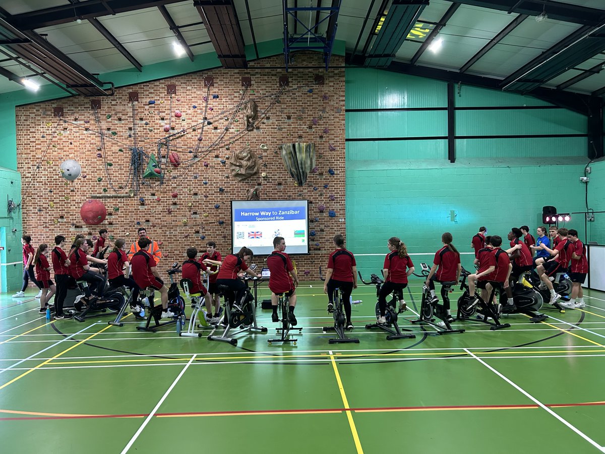 Students, staff and families are taking part in a 24 hour cycling event, the aim is to cycle 4000 miles which is the distance from Andover to Zanzibar.  Raising money to pay for the resources our partner school in Zanzibar needs. Donate here: gofund.me/3c65163c