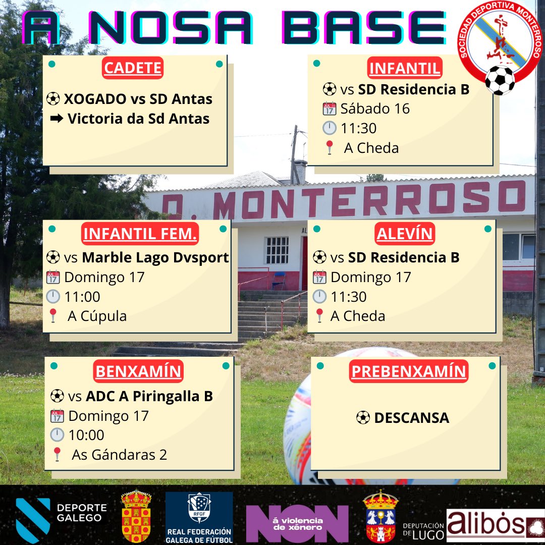 ⚠️ PROGRAMACIÓN DA NOSA BASE ⚠️

♥️🤍 GO REDS 🤍♥️