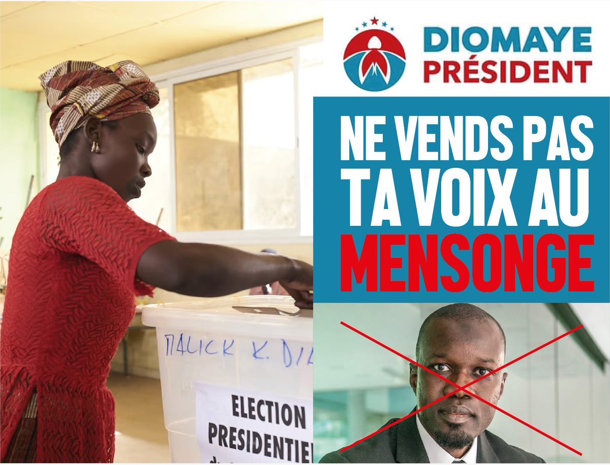 Annemariedia1's tweet photo. Sachez faire la distinction entre le faux et le vrai , ne donner pas vos voie aux rebelle du pays . #kebetu @SonkoOfficiel  @BBYSenegal @PastefOfficiel @DiomayeFaye @LamineNdiay11 @YanDiatta @lcrocmitaine @PR_Senegal @mendy_ibou #Senegal https://t.co/zIKFNvt7nM