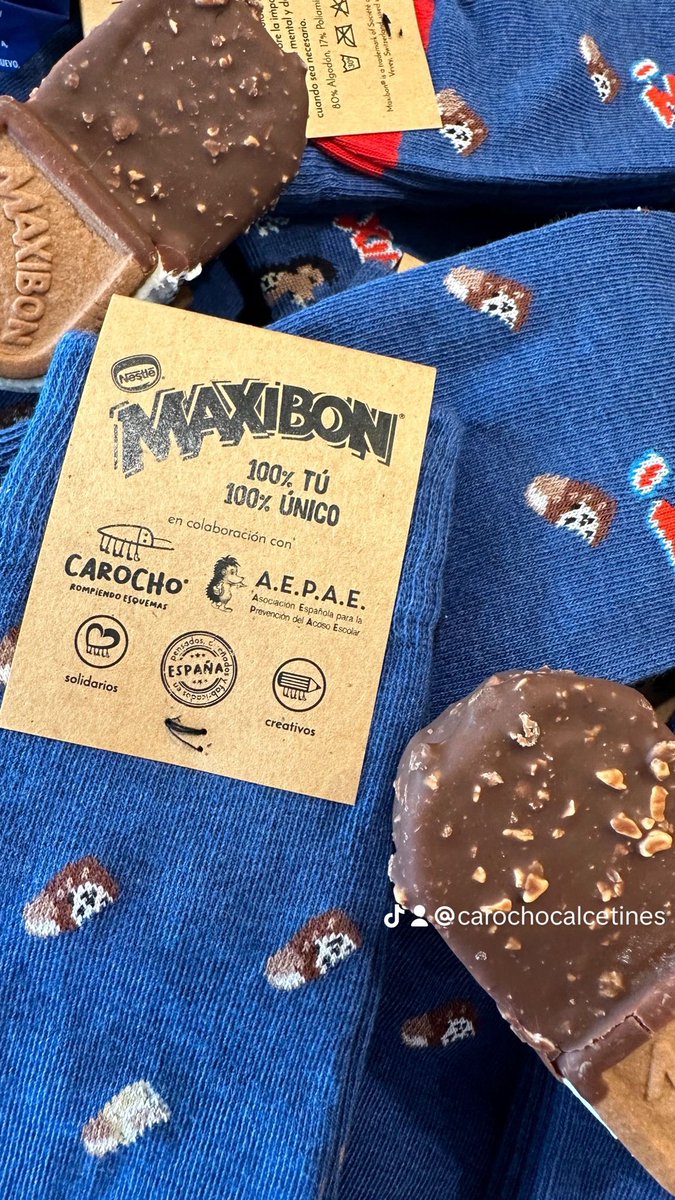 Carocho_es's tweet photo. Felices de anunciaros esta nueva colaboración: @maxibon - @carocho_es

@maxibon ha contado con @carocho_es para su calcetín 100% solidario

“No Estás Solo” es un proyecto que busca concienciar sobre la importancia de cuidar la salud mental y pedir ayuda cuando sea necesario https://t.co/eHou3OQsjy