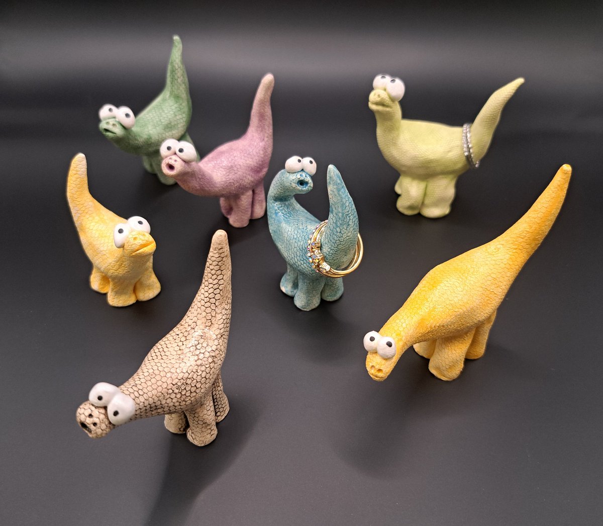 #Fossilfriday #diplodocus ringholders on @Etsy etsy.com/uk/shop/Creati…