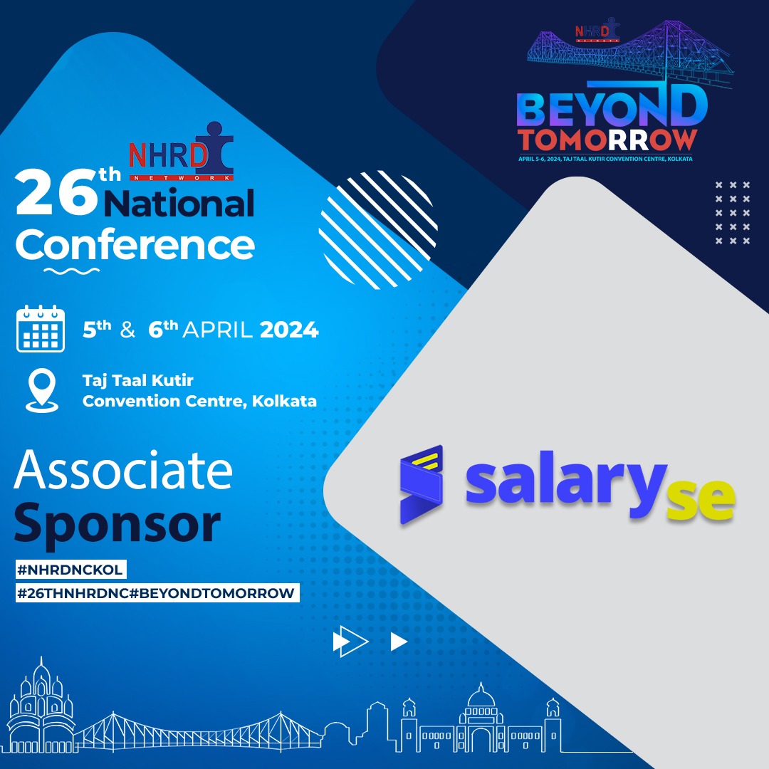 NHRDN's tweet image. Proud to announce our sponsorship: Salary Se for the 26th NHRDN Conference Kolkata! Join us at Taj Taal Kutir on April 5th & 6th, 2024.
Register Now: lnkd.in/gAmWt9ks
#NHRDConference2024 #NHRDNCKOL #tutorialpoint #BEYONDTOMORROW#EIILMKOLKATA #BWBUSINESSWORLD #bwpeople