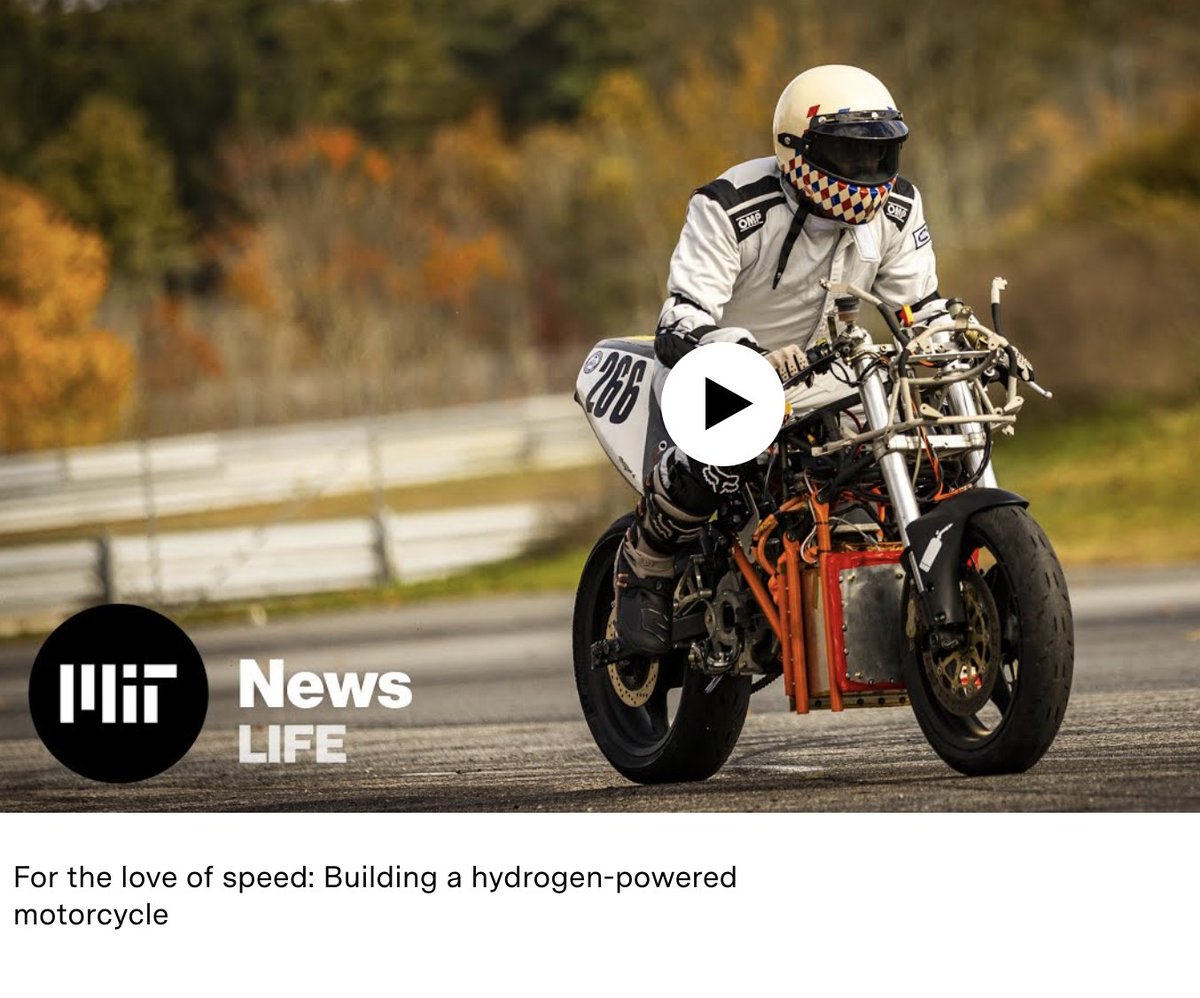 🔥 MIT Unveils Hydrogen-Powered Motorcycle: A Game-Changer in Sustainable Mobility! 🏍️

Read more (and see the video) 👉 news.mit.edu/2024/future-mo…

<a href="/MIT/">Massachusetts Institute of Technology (MIT)</a>
#innovation #cleanenergy #hydrogen  #hydrogenmotorcycle #sustainablemobility #MIT #MITengineering #research #υδρογόνο #HydroZen
