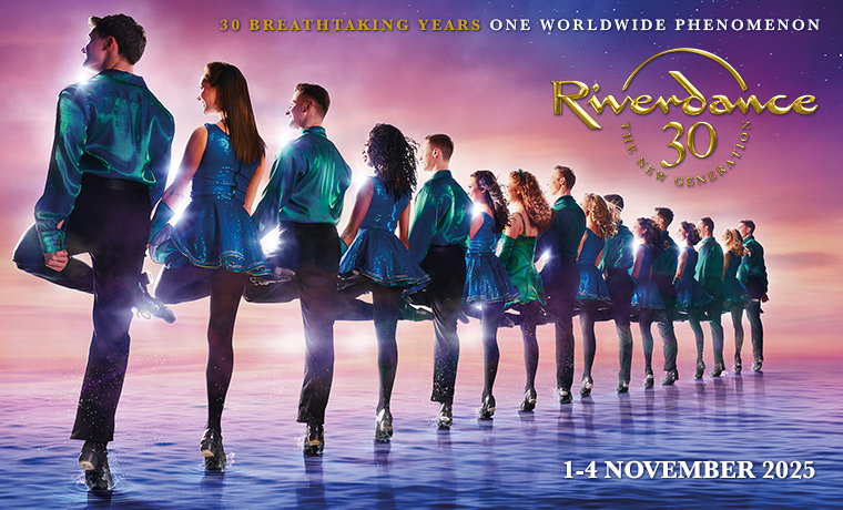 📢 NEW SHOW: Riverdance 30: The New Generation – Sat 1 to Tue 4 Nov 25 

This spectacular production rejuvenates the much-loved original show.  On sale 10am Friday. ☘👯‍♂️🕺🕺 

tinyurl.com/Riverdance25-D… 

#DeMontfortHall #Riverdance #NewGeneration #Leicester @Riverdance