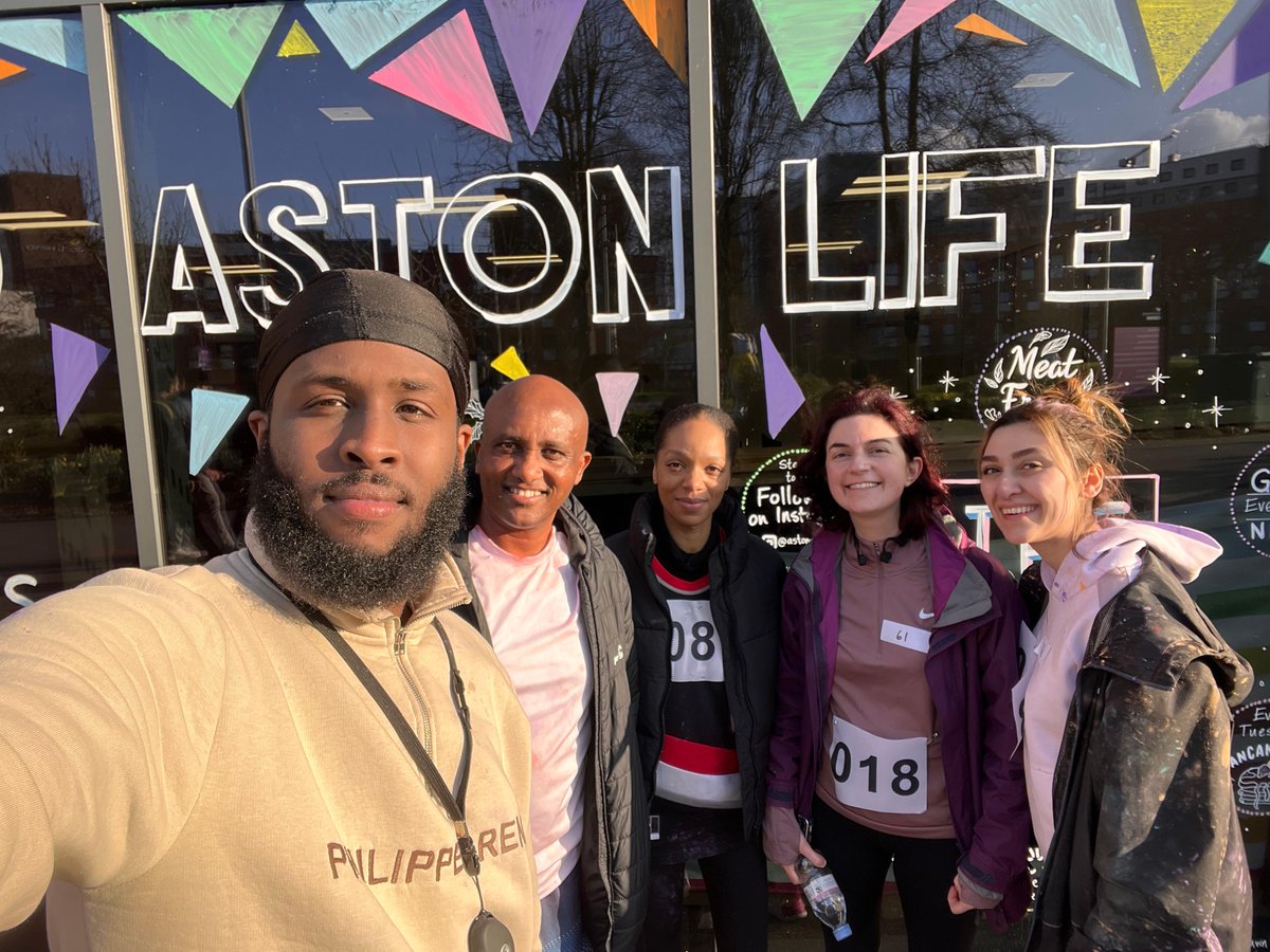 We're proud to have participated in @AstonUniversity's Colour Run last week! 🏃‍♀️ All funds raised go to @LoveBrumUK, backing grassroots projects that uplift Birmingham. Major kudos to our staff Robel for grabbing the 10th place! 🙌 #RethinkingRefugee #CommunitySupport