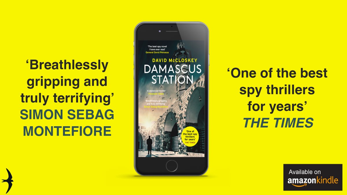 The bestselling spy thriller #DamascusStation by @mccloskeybooks is a @kindle daily deal 🕵️️ Read it before it's banned: amzn.to/4bI6gph