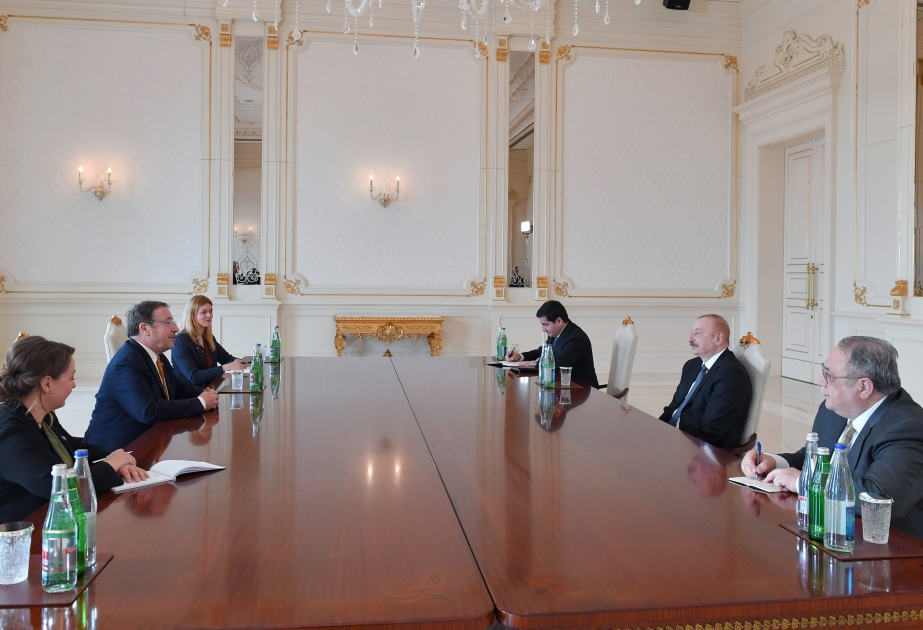 AZERTAC's tweet photo. President Ilham Aliyev received Administrator of United Nations Development Programme https://t.co/0VcvM86spz https://t.co/elsHrcGmkF