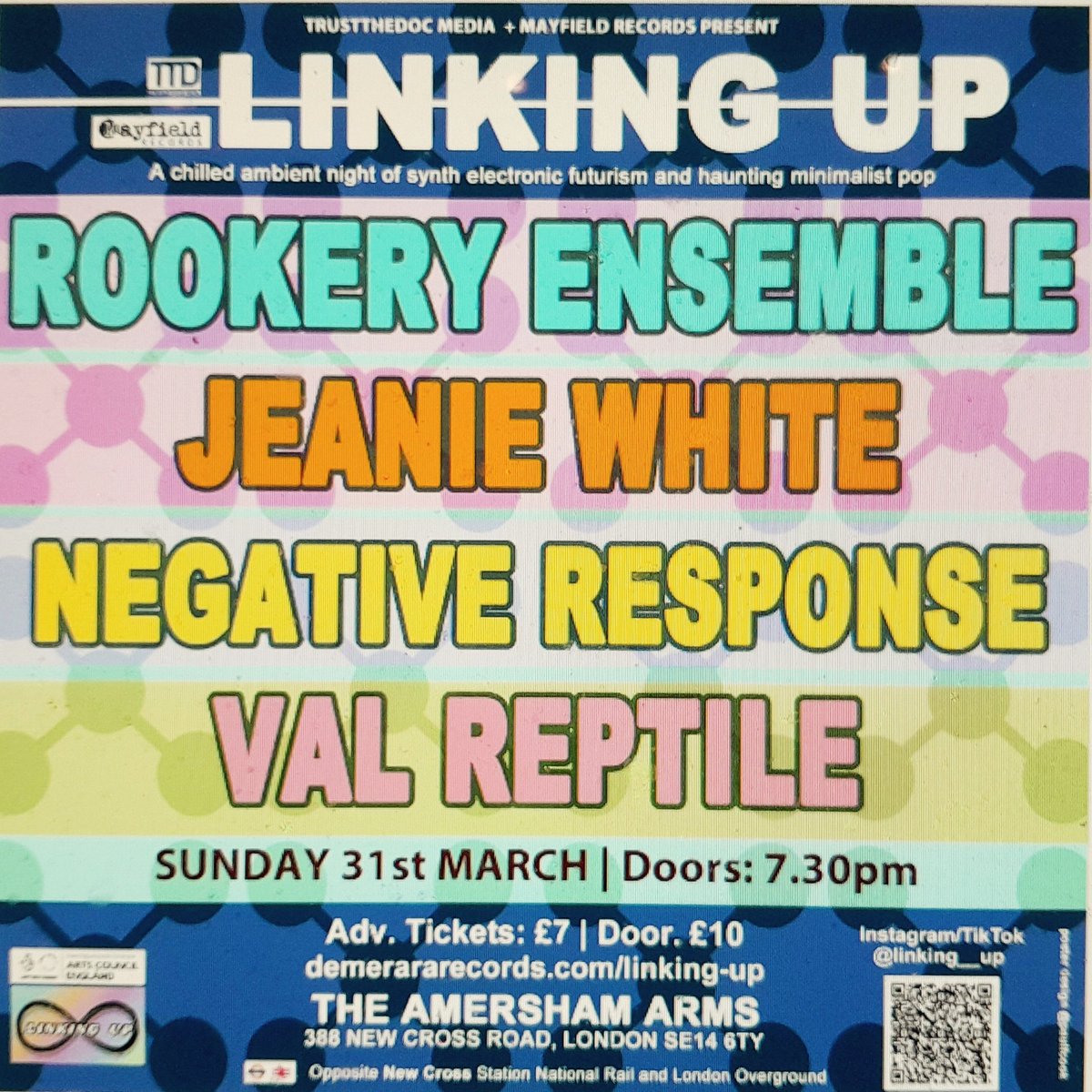 OK our next two gigs coming Saturday #ealingextranormal eventbrite.co.uk/e/ealing-extra… plus Easter were @TrustTheDocUK @TheAmershamArms #linkingup trust-the-doc-media.eventcube.io/events/57446/l… Alisons work E(n)D performed by @CoMA_EM on Sunday 17