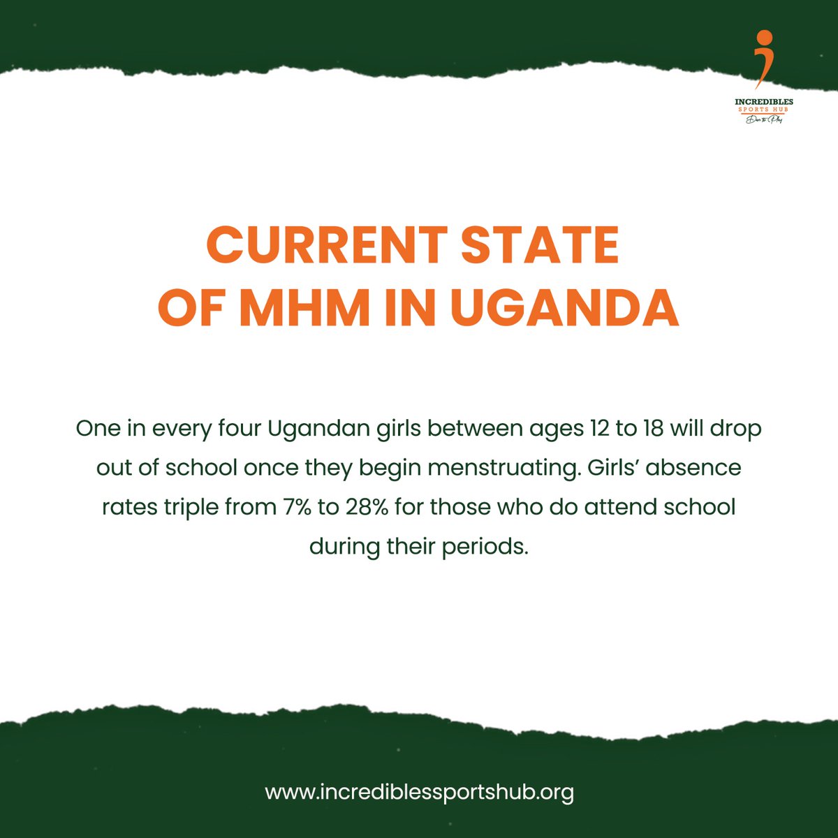 Dropping out of school decreases their likelihood of escaping the cycle of poverty and increases their chances of early marriage and motherhood.
Therefore girls deserve access to menstrual products and they need to understand their bodies.
#MenstrualHealth #ISH
#Apadforeverygirl