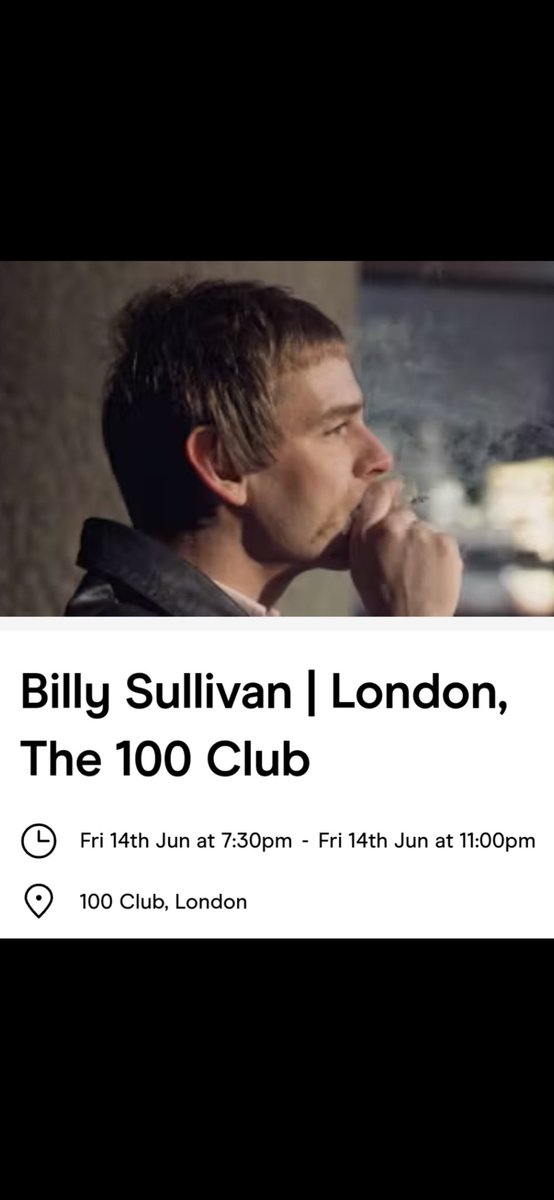 I'm IN ✊️😎 @BillySullivanUK @100clubLondon