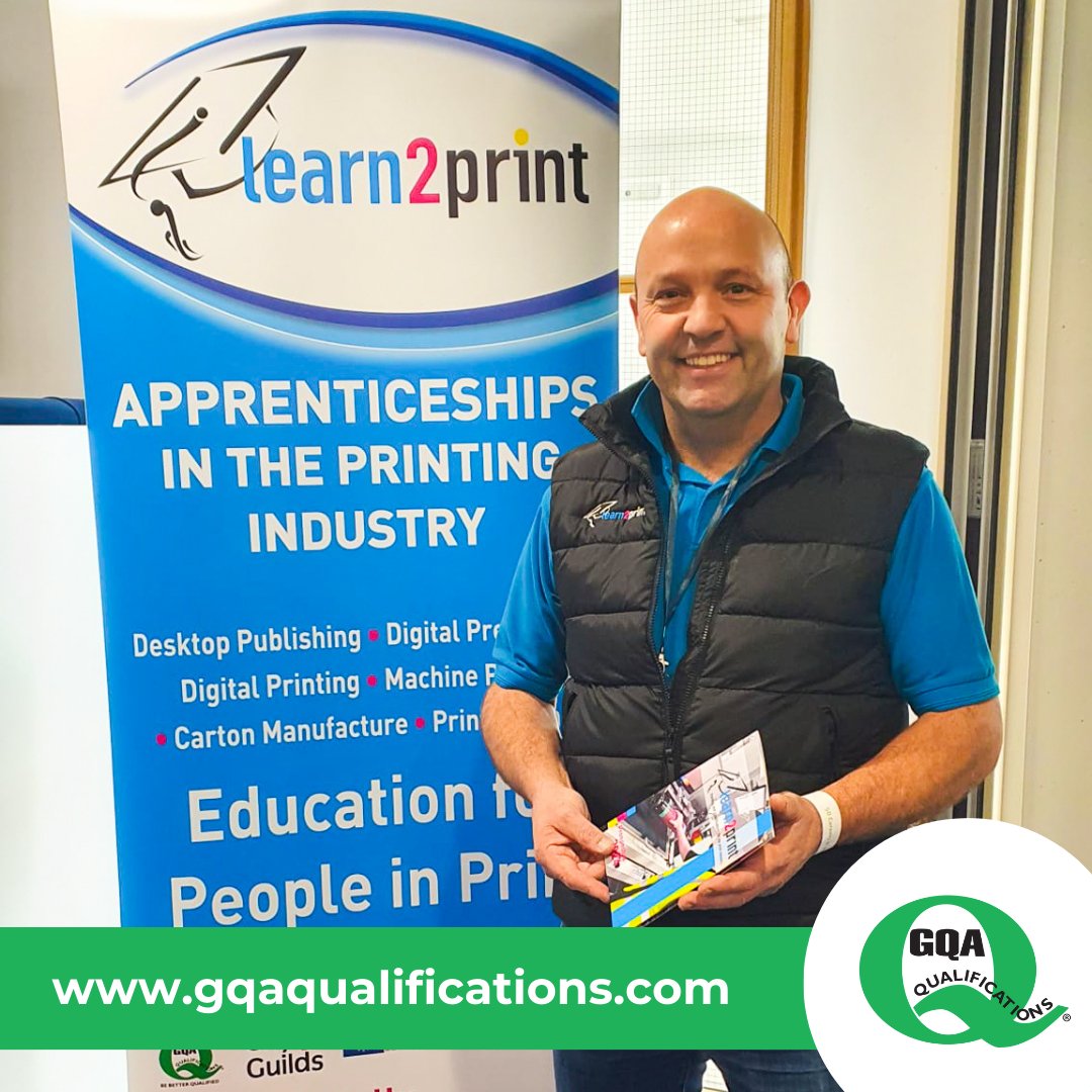 It was an absolute pleasure seeing Jon Bray from @Learn2print (a GQA Approved Centre) at the recent Building Our Skills careers festival at the Etihad Stadium! He was there talking to students about print #qualifications and all the career opportunities within the #print sector.
