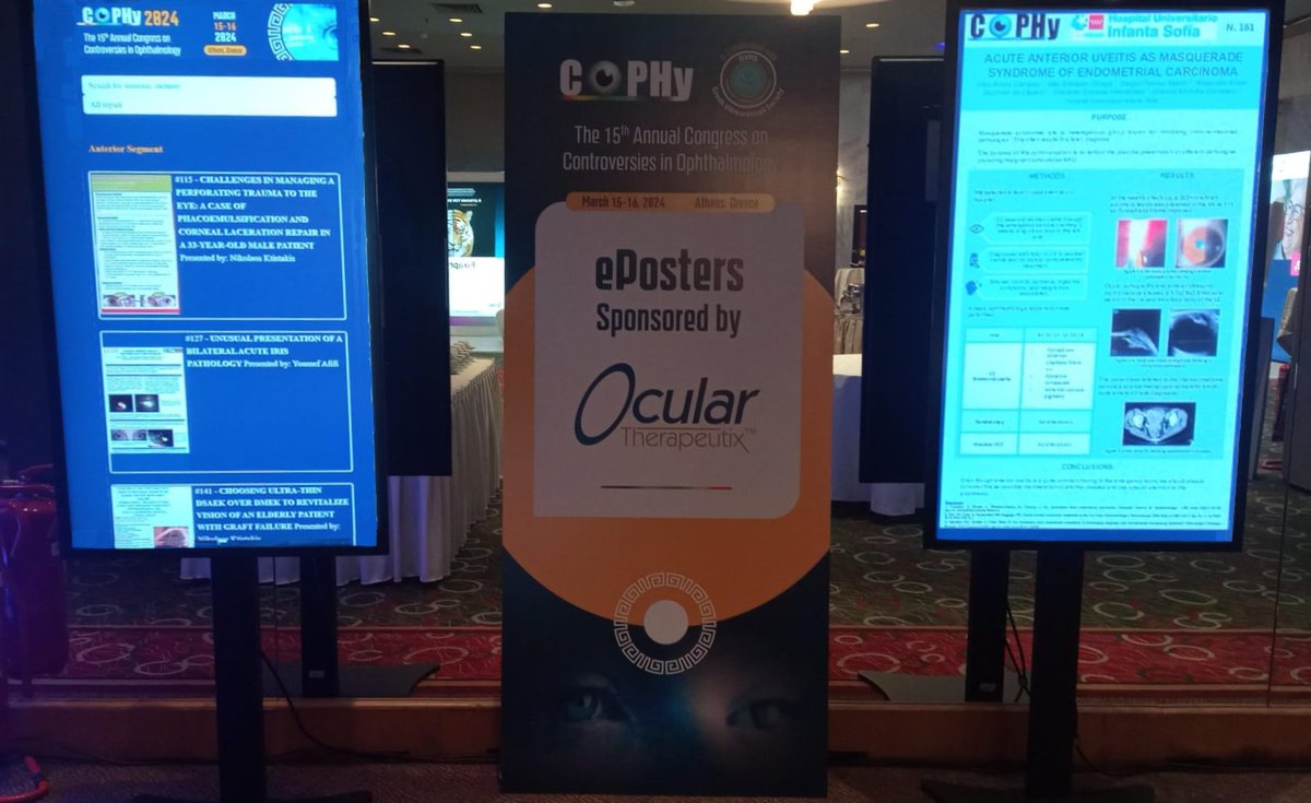 E-posters make conferences better! #eposters streamlines spreading knowledge by making information accessible &amp; interactive.

#MedicalEducation #eventtech #Cophy2024