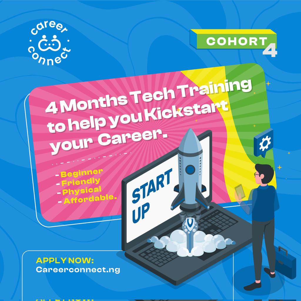 Take a chance, step out of your comfort zone and make that dream a reality.
Visit our website via the below to register for Cohort 4 Tech program.
The time is now.
careerconnect.ng

#careerconnectng #careerintech #careerconnect #tech #learningtech #techinstituteinnigeria