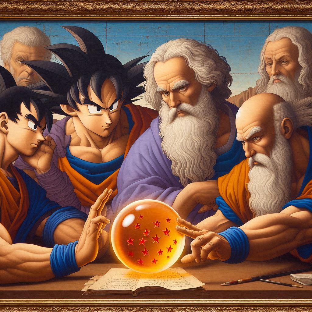 AIMemeImages's tweet photo. Do you imagine?

Da Vinci in Dragon Ball´s world, here you have it:

#DragonBall #Goku #AkiraToriyama #DaVinci #AI #iA https://t.co/LSttVcTUM9