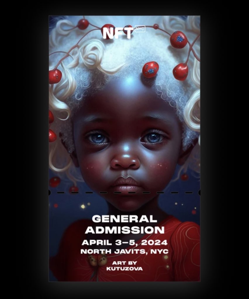 Gm Gm 🌌￼ ‘MAKENA’ has been featured on NFT tickets for #NFTNYC2024 ￼