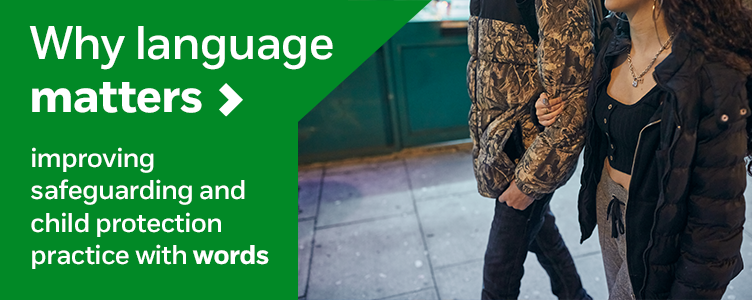Using the term 'older boyfriend' may be legitimising an exploitive relationship and minimising the risk of harm to a young person.

Find out more why language matters at:
learning.nspcc.org.uk/news/why-langu…