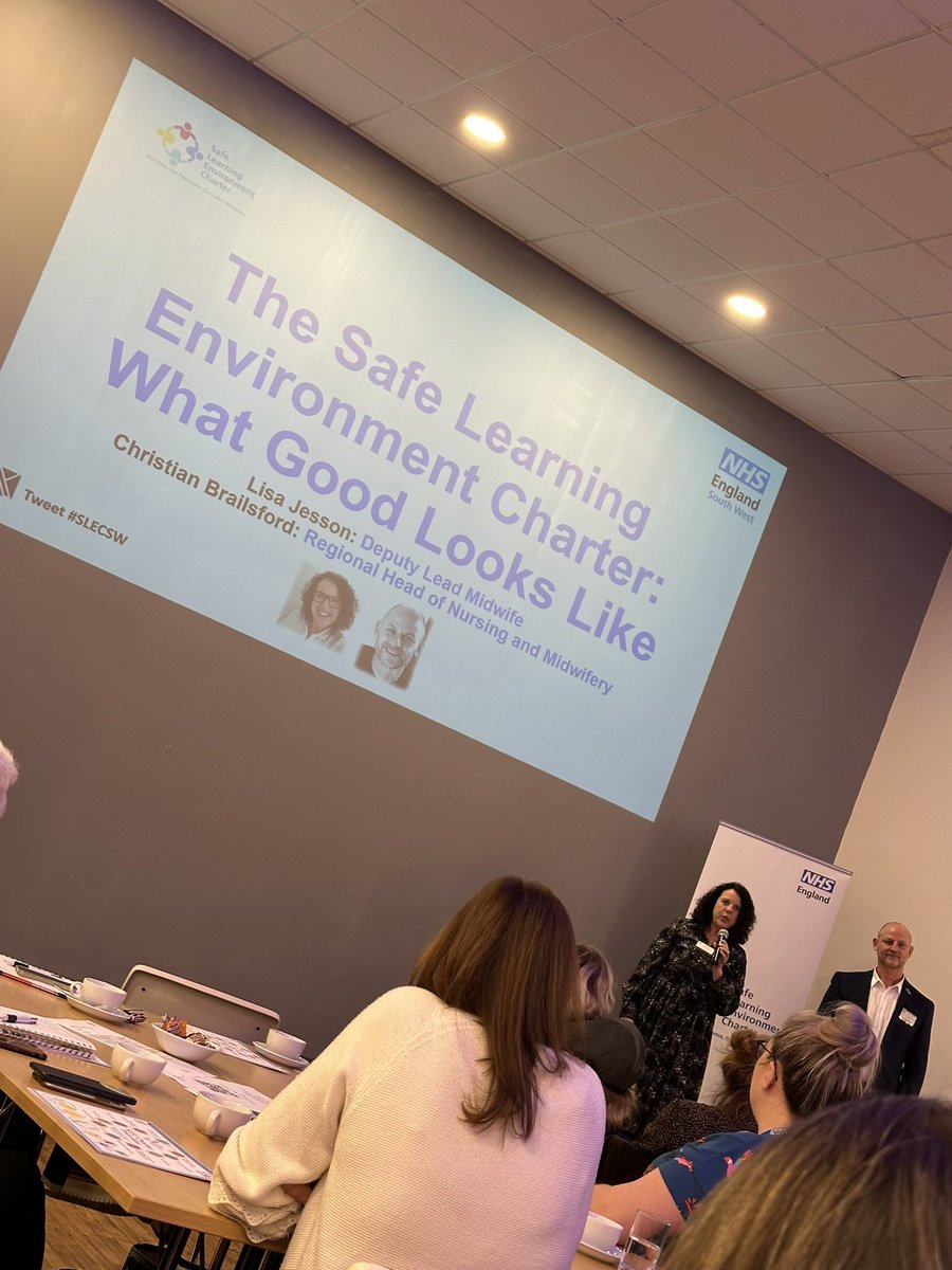 What an amazing energy in the room at the Safe Learning Environment Charter South West conference #SLECSW so many people promoting and nurturing culture change for our learners 💙