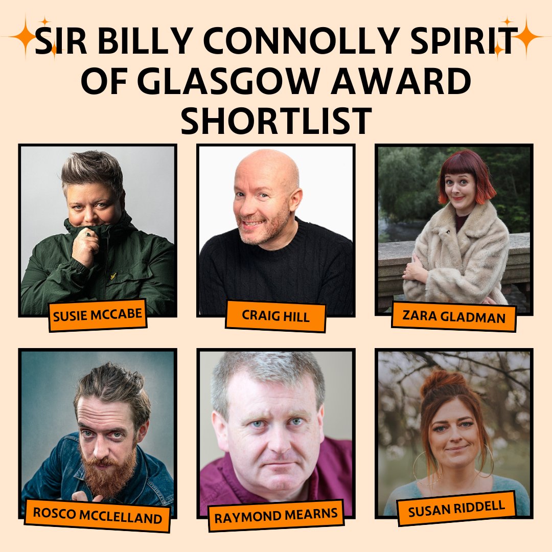 🚨ANNOUCEMENT!🚨 This years shortlist for the ✨Sir Billy Connolly Spirit of Glasgow Award✨ is here! Who do you think embodies the spirit of this city? 🤔 #billyconnolly #gicf24 @zanyzaz @mrcraighill @rossisacoolguy @RaymondMearns