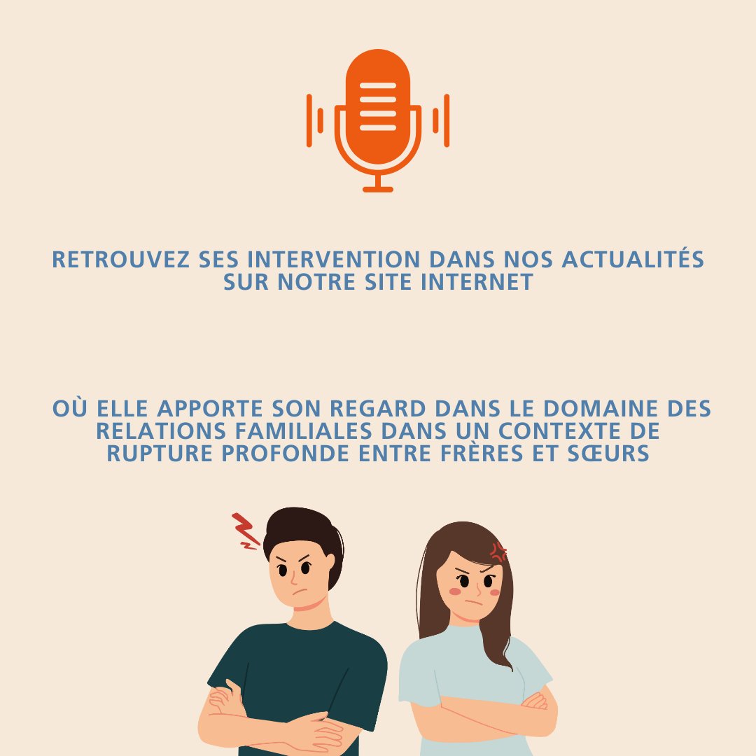 La Professeure Joëlle Darwiche (Institut de psychologie, FADO), apporte son regard de chercheuse dans le domaine des relations familiales dans un contexte de rupture profonde entre frères et sœurs. 👉Retrouvez ses intervention ici : news.unil.ch/display/171015…