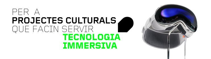culturadigicat's tweet photo. 🔊Obertes les subvencions a projectes culturals que facin servir tecnologies immersives!

📆Fins al 3 d'abril
ℹ️ https://t.co/aFcnVkCuqP
💰Dotació: 1.750.000 €
👁️L'objectiu de la línia és l'impuls d'espais i projectes culturals 🧵 https://t.co/p6hLLzhFTG
