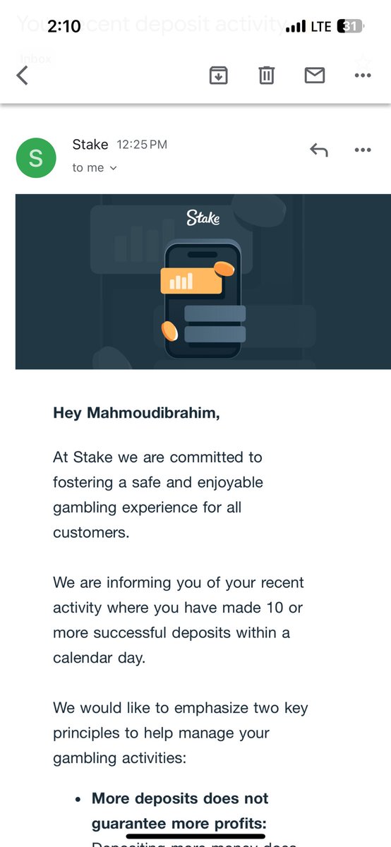 crypto__noobie's tweet image. Thank you @stake for the reminder🫶🏾 10 deposits and ended with a profit so we’re good 👍🏾