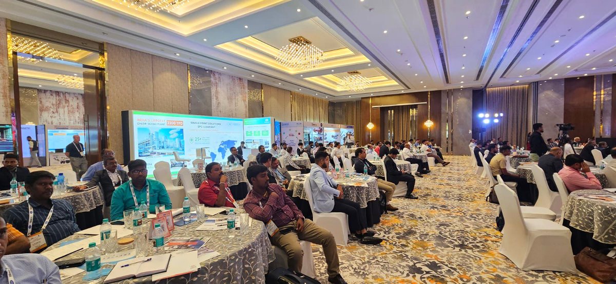 NubergEPC's tweet photo. Final day at AMAI, Ahmedabad
Nuberg engages with industry leaders, showcasing chlor-alkali advancements, and highlighting Nuberg and India’s industrial prowess, demonstrating global leadership.
#AMAI #NubergEPC #MakingIdeasHappen https://t.co/G7A43vtIl4