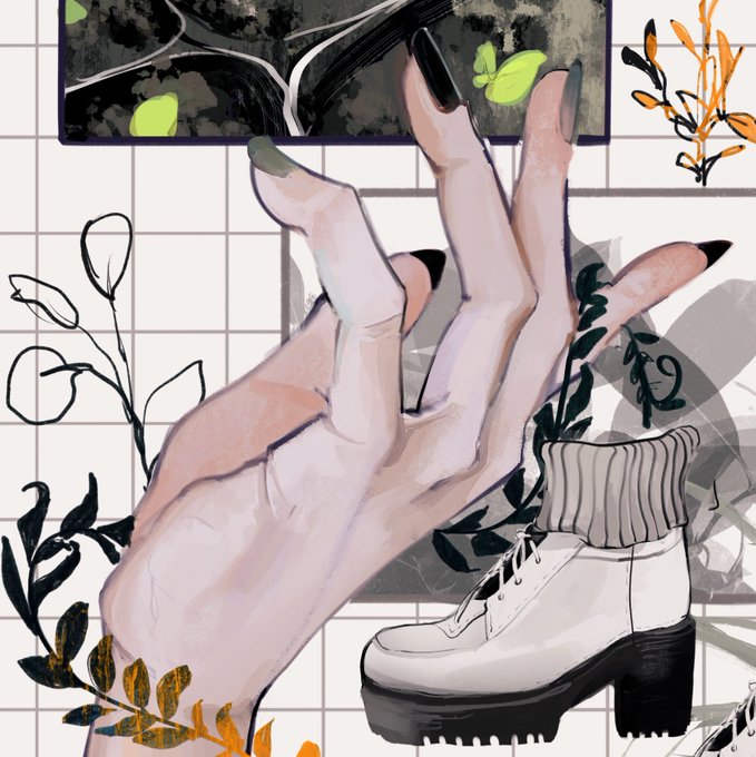 「fingernails green nails」 illustration images(Latest)