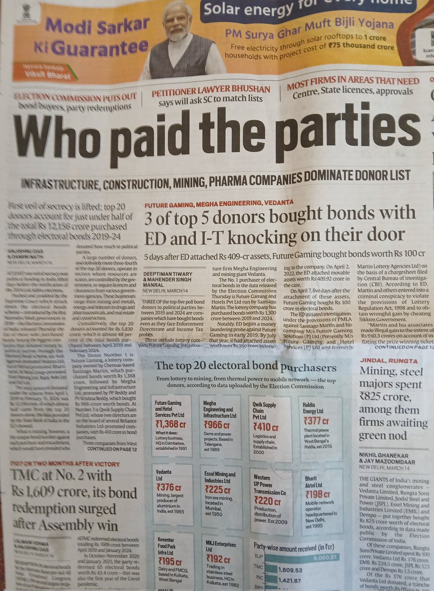 PraveenDavar's tweet photo. Scam of the Century. The #SecularForum requests the #INDIAAlliance not to waste a moment. Have a massive rally in N.Delhi or Mumbai, followed by other big cities, and appeal to the people of India to throw out this most corrupt govt. in the world. Hurry! https://t.co/D4nDfI9BLh