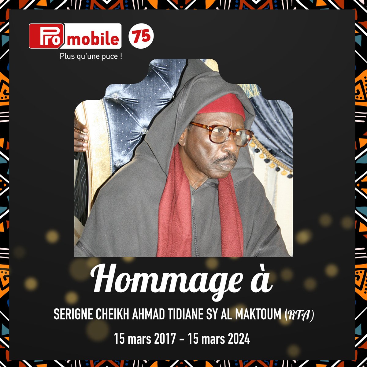 promobilesn's tweet image. Hommage à SERIGNE CHEIKH AHMAD TIDIANE SY AL MAKTOUM (RTA),  l&apos;éminent penseur, un Homme exceptionnel et multidimensionnel, l&apos;absent le plus présent.

Yalna Yalla yokou leram te tass ñou ci barkem 🙏🏿
#promobilesénégal #promobile #Mbegtémi #madeinsenegal #SunuMoomel
