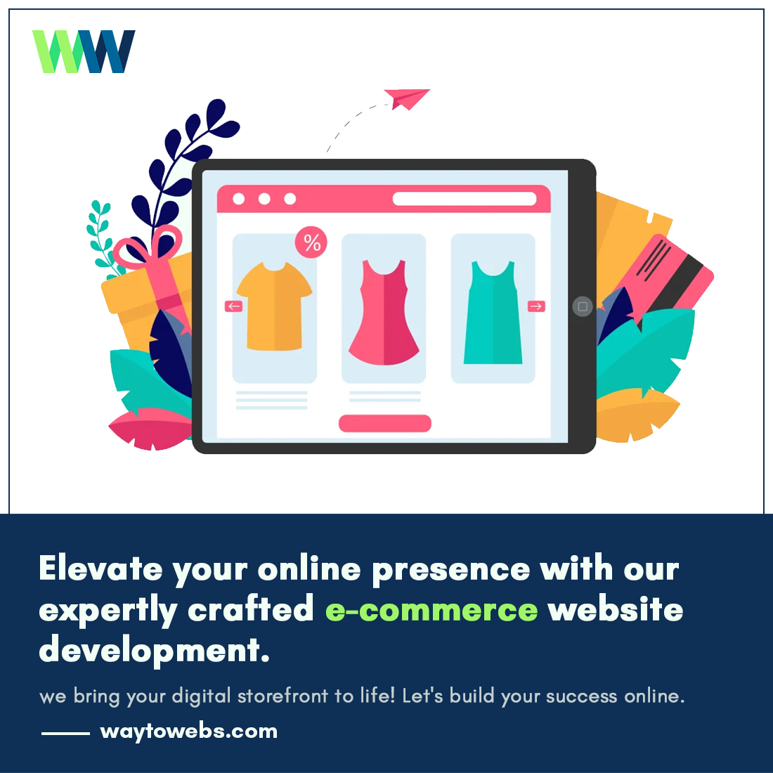 Elevate your online presence with our expertly crafted e-commerce website designs. From stunning visuals to seamless user experience. #EcommerceDesign #DigitalSuccess #ECommerceDesigns #Woocommerce #Waytowebs waytowebs.com posts.gle/jm1GTT