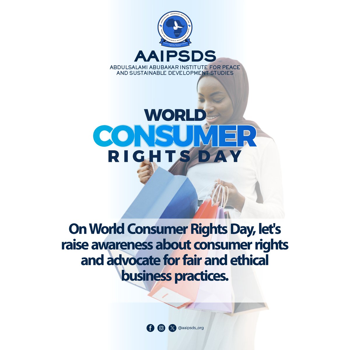 On World Consumer Rights Day, let's raise awareness about consumer rights and advocate for fair and ethical business practices.

#aaipsds #ConsumerRights #EthicalBusiness
