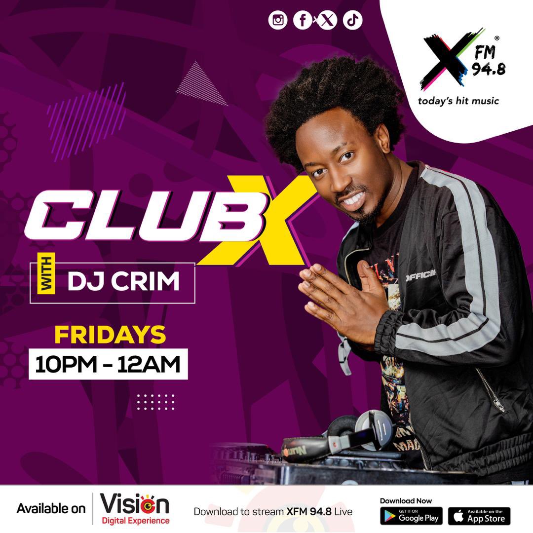 If its a club then theres only one #ClubX @XfmUG starting 10pm #todayshitmusic @newvisionwire 🎶🎧🔥💯