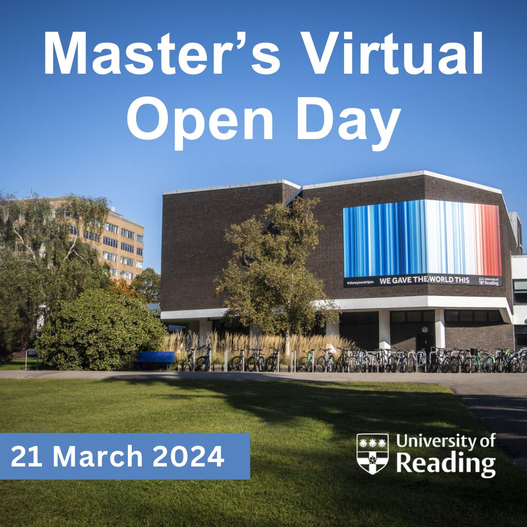 Wondering what to do after your undergraduate degree? Keen to continue your studies? Join our Master's Virtual Open Day & find out all of the key information you need to decide your next step❗️ Link: reading.ac.uk/alumni/events/… Remember! Alumni can receive a discount of £1500 🎉